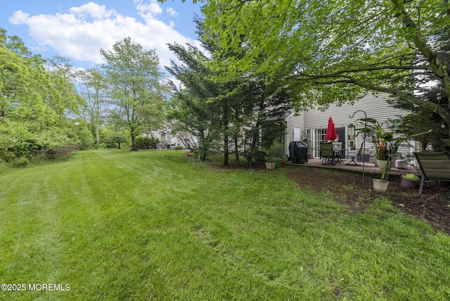 33 Oliver Ct Unit 1, Freehold, NJ 07728 - view of green lawn with a patio area