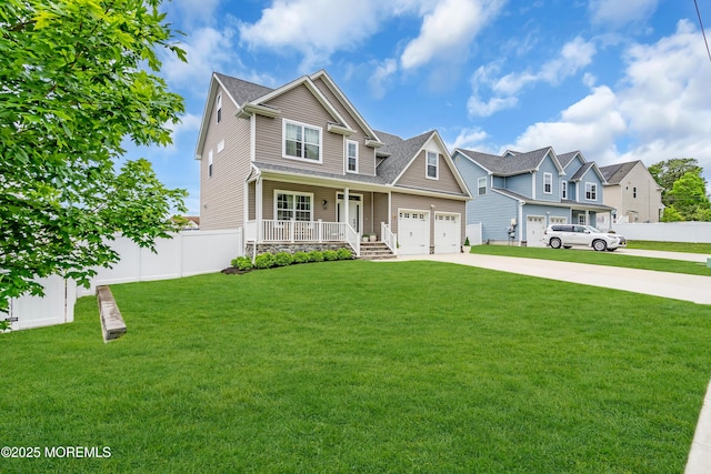 6 Harpoon Dr, Barnegat, NJ 08005 - view of front facade featuring a porch and concrete driveway