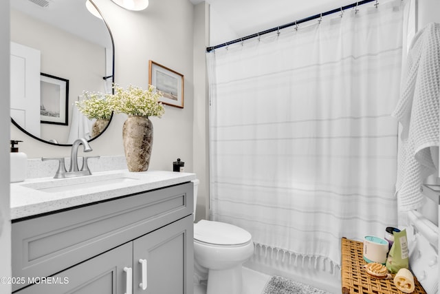 6 Harpoon Dr, Barnegat, NJ 08005 - full bath featuring vanity, toilet, and a shower with curtain