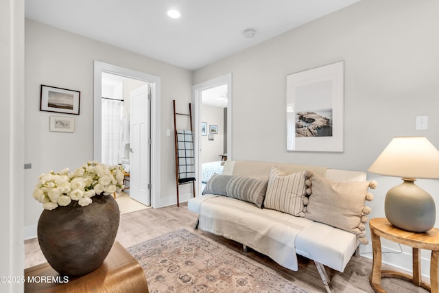 6 Harpoon Dr, Barnegat, NJ 08005 - living room with wood finished floors, baseboards, and recessed lighting