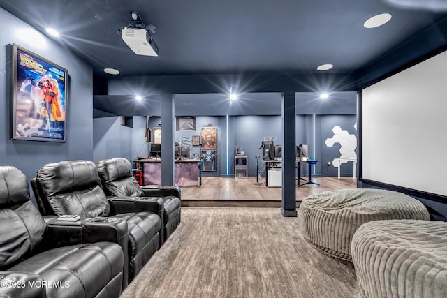 6 Harpoon Dr, Barnegat, NJ 08005 - home theater with wood finished floors