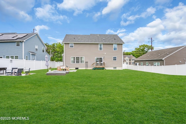 6 Harpoon Dr, Barnegat, NJ 08005 - rear view of property with a garden