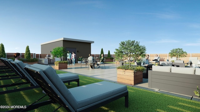 3 5th Ave Unit 208, Neptune City, NJ 07753 - view of community with a patio area and an outdoor hangout area