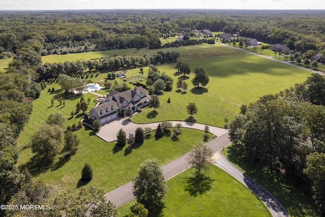 7 Stoney Brook Dr, Millstone, NJ 08510 - aerial view of a heavily wooded area