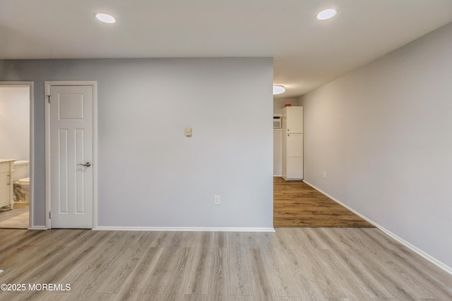 442 Bay Way, Lanoka Harbor, NJ 08734 - spare room featuring light wood-style floors, baseboards, and recessed lighting