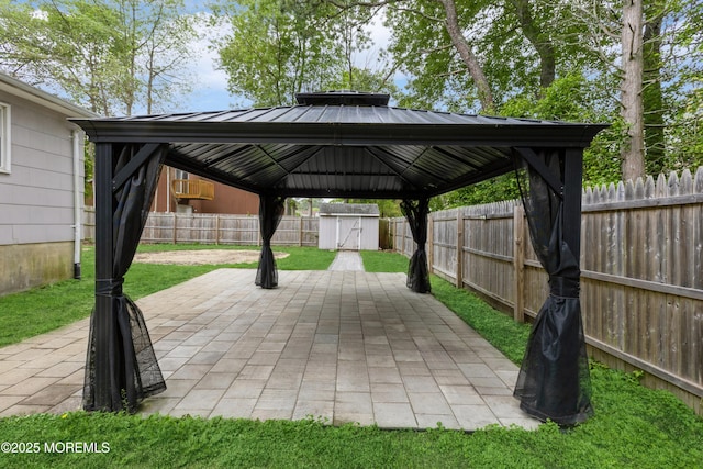 442 Bay Way, Lanoka Harbor, NJ 08734 - fenced backyard featuring a gazebo and a patio