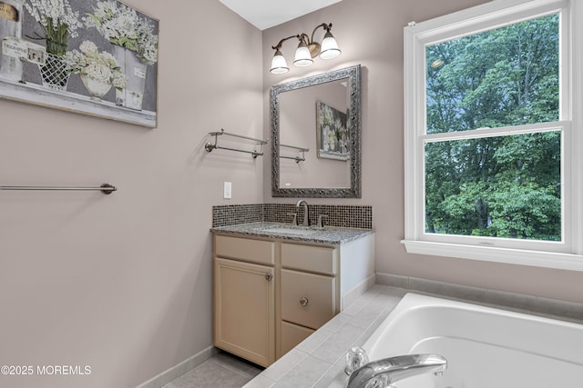 209 Shepard Way, Manalapan, NJ 07726 - full bathroom featuring vanity and a garden tub