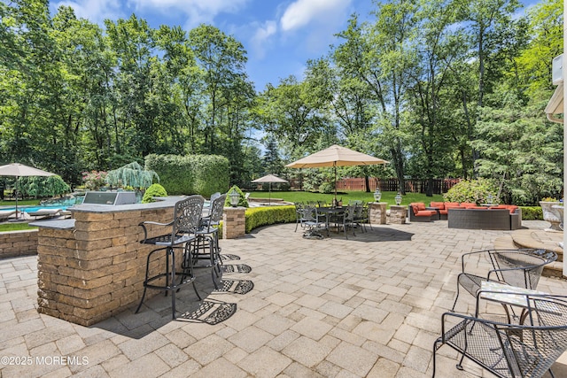 209 Shepard Way, Manalapan, NJ 07726 - view of patio / terrace featuring a pool