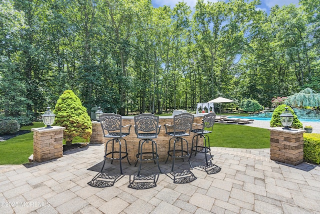 209 Shepard Way, Manalapan, NJ 07726 - view of patio featuring an outdoor pool