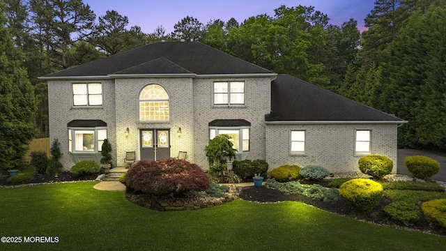 6 Overlook Dr, Jackson, NJ 08527 - georgian-style home featuring a yard and brick siding