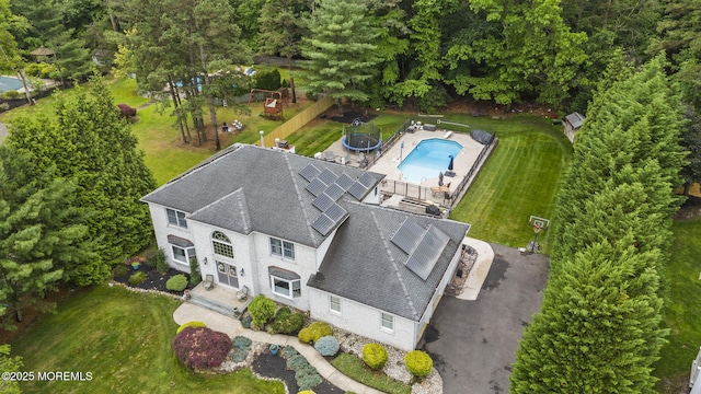 6 Overlook Dr, Jackson, NJ 08527 - view from above of property with a pool