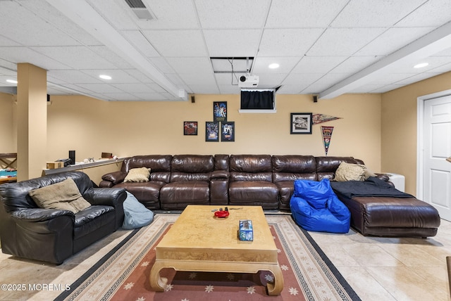 6 Overlook Dr, Jackson, NJ 08527 - living room with a drop ceiling and recessed lighting