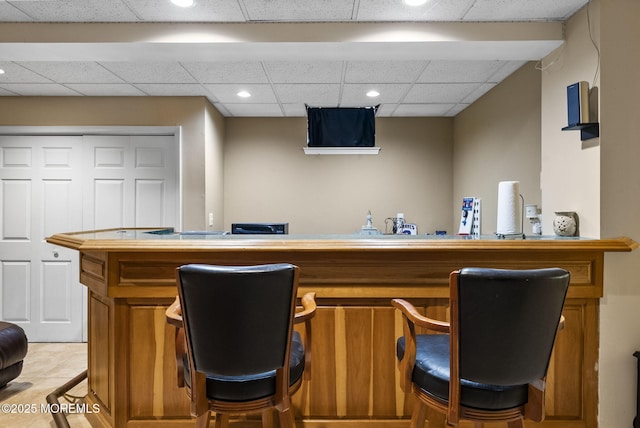 6 Overlook Dr, Jackson, NJ 08527 - bar featuring a paneled ceiling and recessed lighting