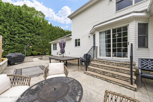 6 Overlook Dr, Jackson, NJ 08527 - view of patio / terrace featuring outdoor dining area, a grill, and entry steps