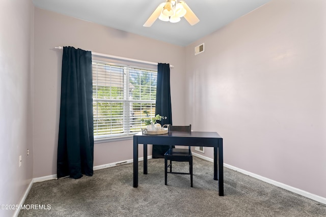 8 Chaminox Ct, Manchester, NJ 08759 - carpeted home office with ceiling fan and baseboards