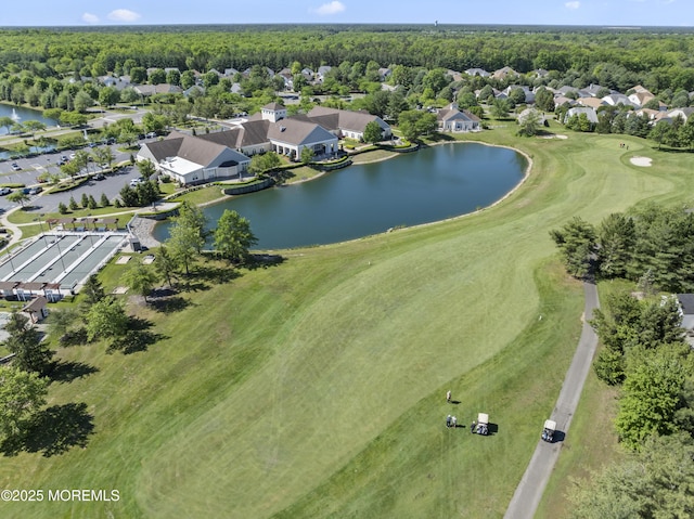 8 Chaminox Ct, Manchester, NJ 08759 - aerial view of property's location featuring nearby suburban area, a large body of water, and a local golf course