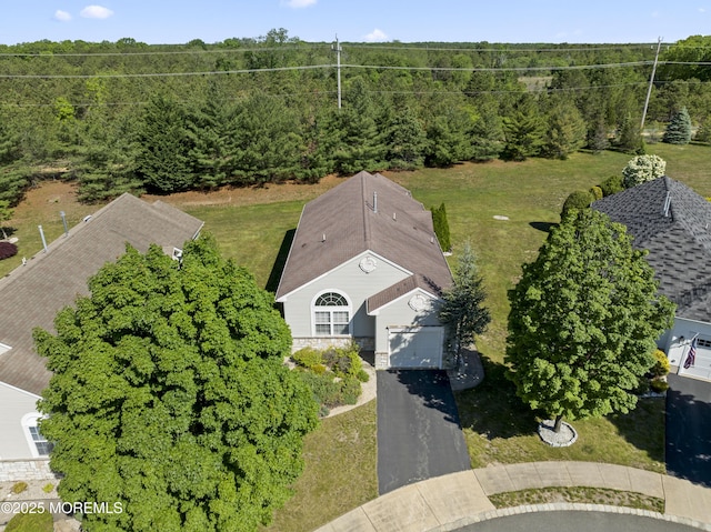 8 Chaminox Ct, Manchester, NJ 08759 - aerial view of property and surrounding area with a heavily wooded area