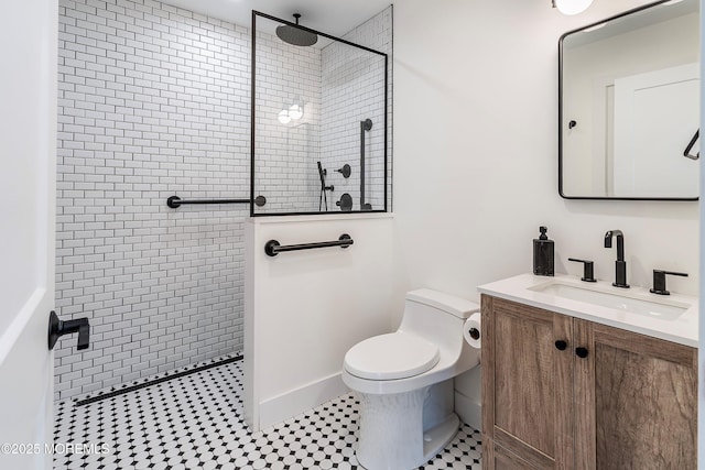 405 Ludlow Ave, Spring Lake, NJ 07762 - full bath featuring vanity, a walk in shower, and toilet