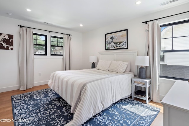 405 Ludlow Ave, Spring Lake, NJ 07762 - bedroom featuring light wood-type flooring, recessed lighting, and baseboards