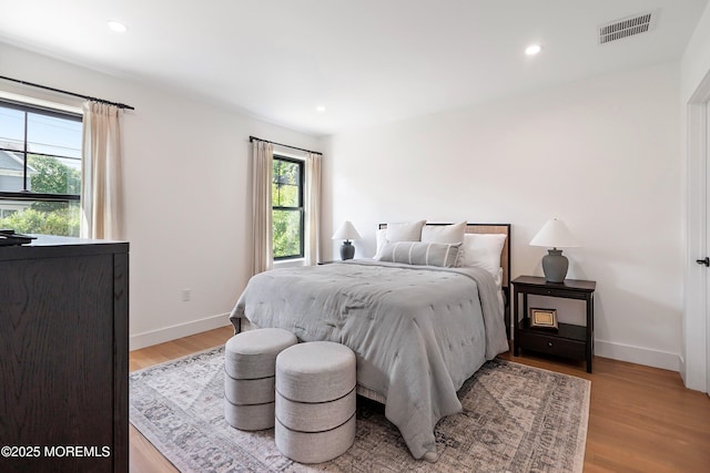 405 Ludlow Ave, Spring Lake, NJ 07762 - bedroom featuring light wood finished floors, baseboards, and recessed lighting