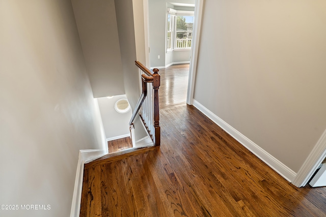 401 Captains Way, Neptune Township, NJ 07753 - stairway featuring baseboards and wood finished floors