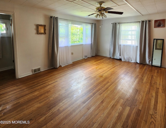 2102 Princeton Pike, Lawrence, NJ 08648 - empty room featuring wood finished floors, a ceiling fan, and baseboards