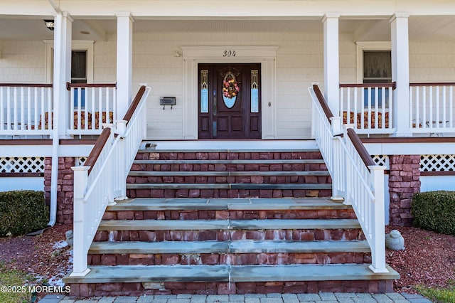 304 8th Ave, Belmar, NJ 07719 - doorway to property with covered porch