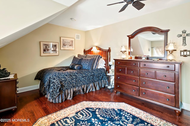 304 8th Ave, Belmar, NJ 07719 - bedroom with wood finished floors, baseboards, and a ceiling fan