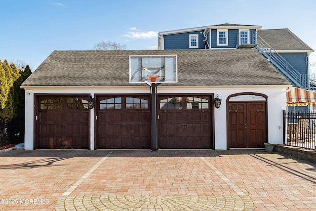 304 8th Ave, Belmar, NJ 07719 - garage with decorative driveway