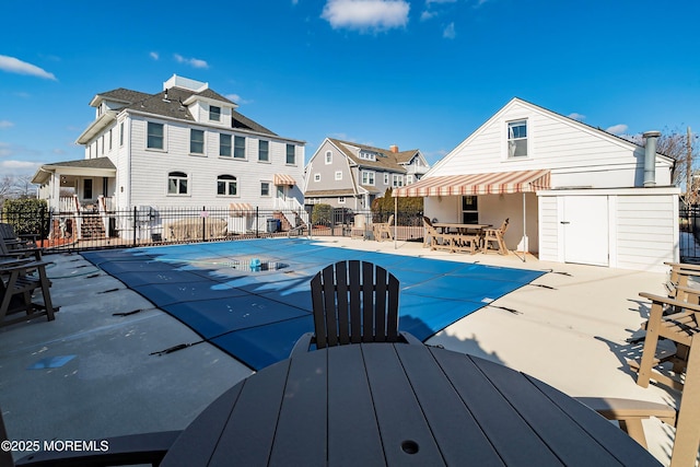 304 8th Ave, Belmar, NJ 07719 - community pool featuring outdoor dining space, a patio, and a residential view