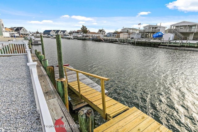 128 E Delaware Dr, Little Egg Harbor, NJ 08087 - dock featuring a residential view and a water view