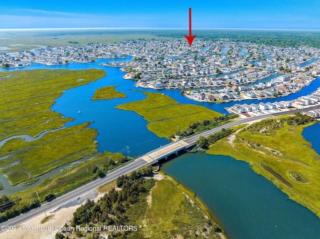 128 E Delaware Dr, Little Egg Harbor, NJ 08087 - bird's eye view of a nearby body of water