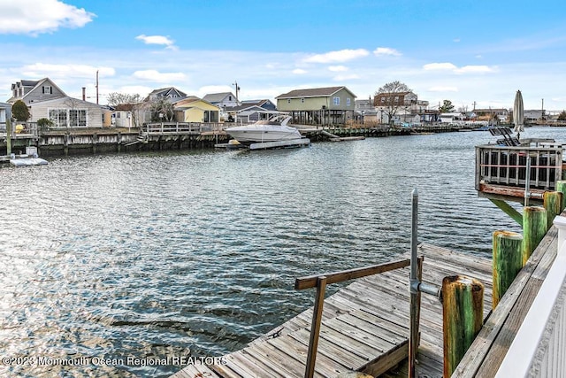 128 E Delaware Dr, Little Egg Harbor, NJ 08087 - dock area with a water view and a residential view