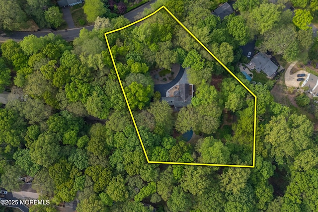 160 Pelican Rd, Middletown, NJ 07748 - aerial overview of property's location with property boundaries highlighted
