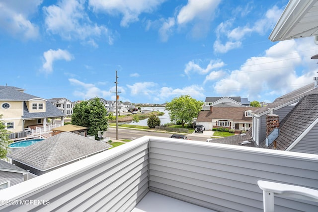 303 Forman Ave, Point Pleasant Beach, NJ 08742 - balcony with a residential view and a water view