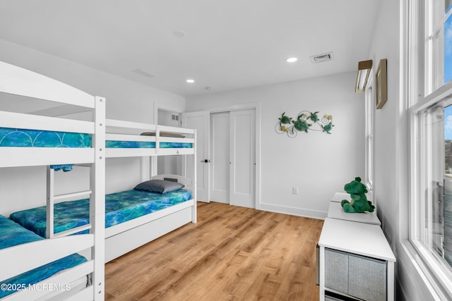 303 Forman Ave, Point Pleasant Beach, NJ 08742 - bedroom with recessed lighting, wood finished floors, and baseboards