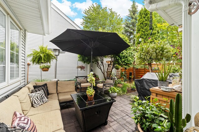 68 Winthrop Rd Unit 68B, Monroe, NJ 08831 - view of patio / terrace with an outdoor living space