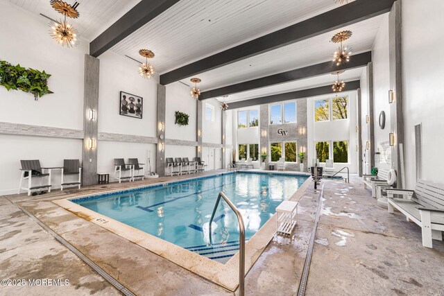 68 Winthrop Rd Unit 68B, Monroe, NJ 08831 - indoor community pool with a chandelier