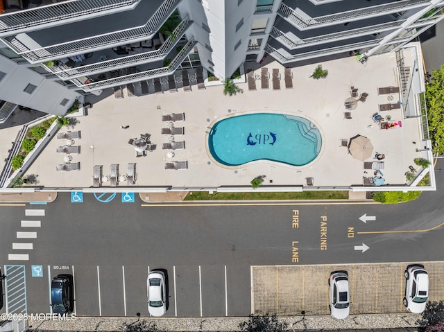 432 Ocean Blvd Unit 208, Long Branch, NJ 07740 - aerial view of a pool area