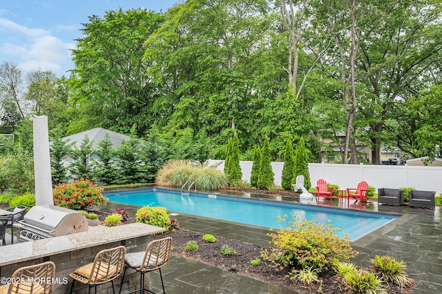 804 Linden Rd, Toms River, NJ 08753 - view of swimming pool with a patio area and an outdoor bar