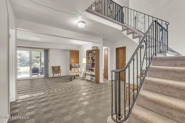 44 Hoover St, Freehold, NJ 07728 - stairway with carpet