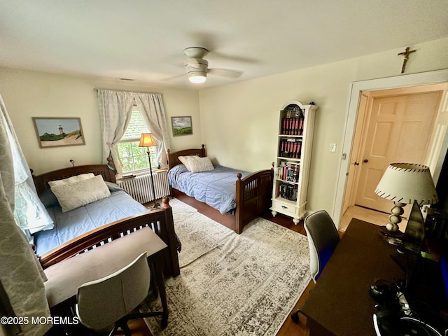 8 Spruce St, Toms River, NJ 08753 - bedroom featuring wood finished floors and ceiling fan
