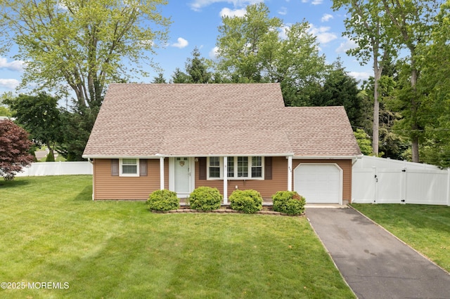952 Stafford Dr, Toms River, NJ 08753 - view of front of property with asphalt driveway, a gate, an attached garage, and a shingled roof