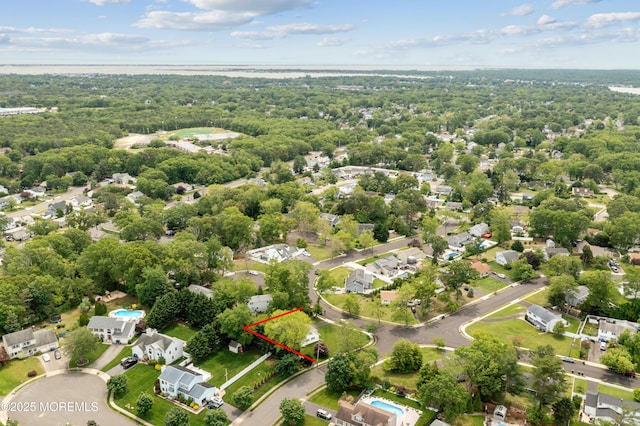 952 Stafford Dr, Toms River, NJ 08753 - aerial view of residential area featuring property boundaries highlighted