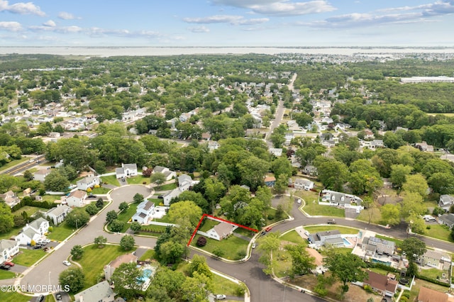 952 Stafford Dr, Toms River, NJ 08753 - aerial view of property's location with property parcel outlined and nearby suburban area