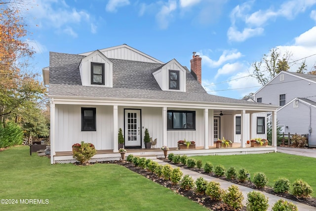 137 Church St, Fair Haven, NJ 07704 - view of front of house with covered porch, board and batten siding, and roof with shingles