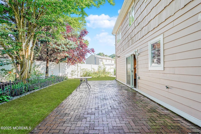 18 Croman Ct, Hazlet, NJ 07730 - fenced backyard with a patio