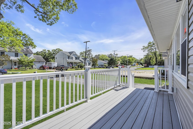 1624 Joffre Rd, Forked River, NJ 08731 - deck featuring a lawn and a residential view