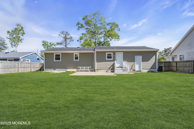 1624 Joffre Rd, Forked River, NJ 08731 - rear view of house with entry steps and a patio
