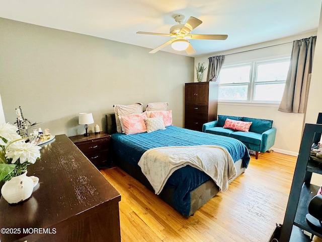 7 Rosewood Dr, Milltown, NJ 08850 - bedroom featuring light wood finished floors and a ceiling fan